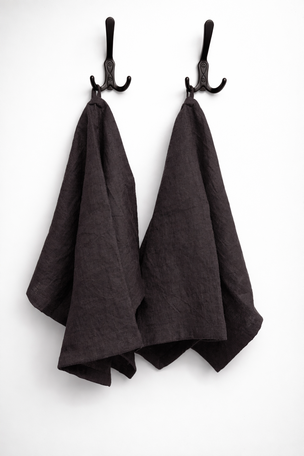 Linen tea towel set (2pcs), stone washed